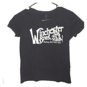 Supernatural “Winchester Bros” Graphic V-Neck Tee